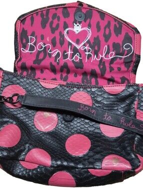Vera Wang Born To Rule Princess Red Polka Dot Bag